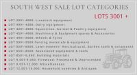 SOUTH WEST SALE LOT CATEGORIES