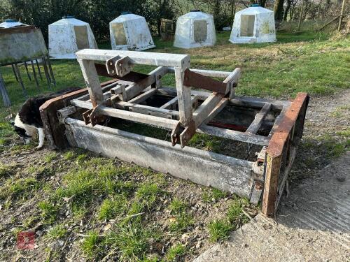 6'6'' GALVANISED BOX YARD SCRAPER