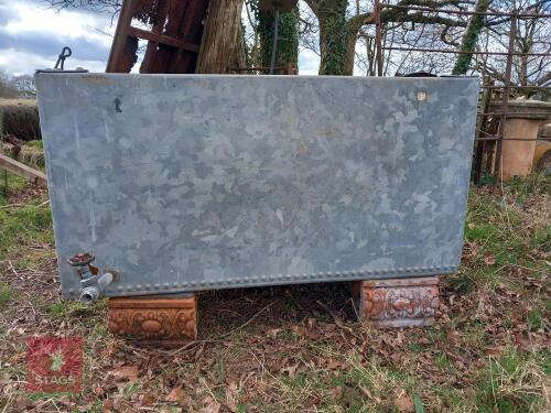 LARGE RIVETED GALVANISED TROUGH
