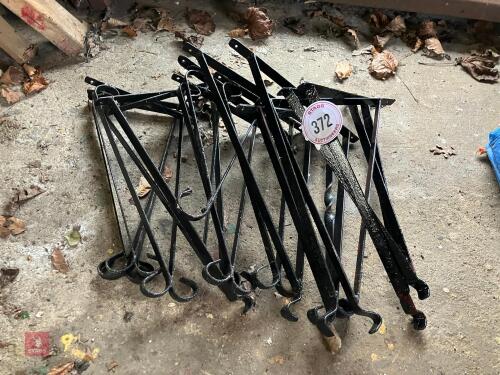 14 HANGING BASKET BRACKETS (372)