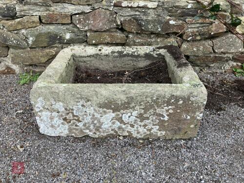 OBLONG SANDSTONE TROUGH/PLANTER (375)