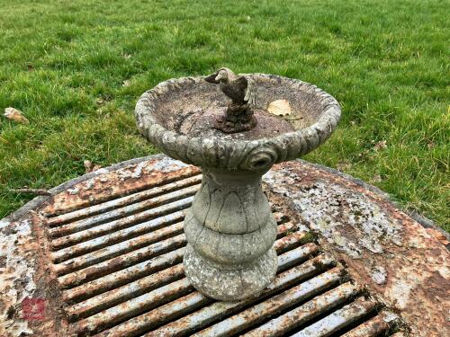 ORNATE CAST BIRD BATH (376)