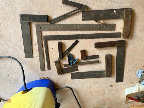 11 METAL ANGLE SQUARES
