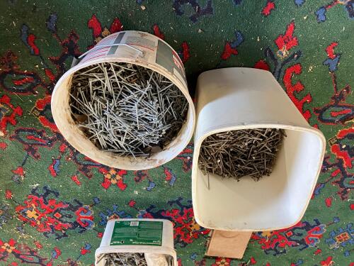 2 BUCKETS OF MIXED NAILS