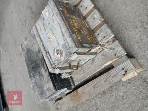 2 OLD WOODEN BOXES