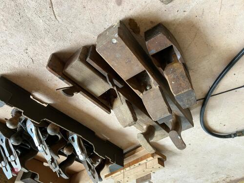 5 WOODEN WOOD PLANES