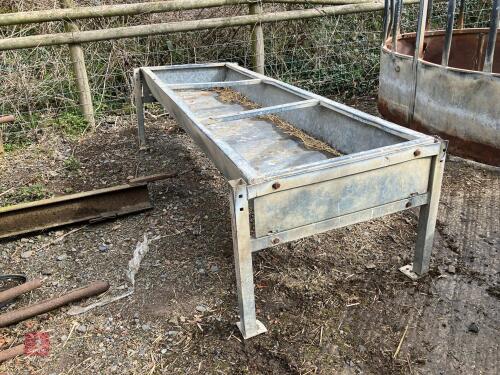 GALVANISED FREESTANDING CATTLE TROUGH