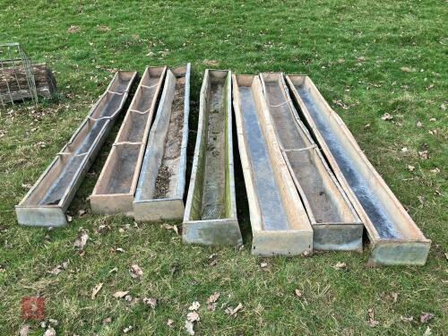 8 X 9' GALVANISED FEED TROUGHS