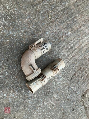 2 WRIGHT RAIN 4'' COUPLINGS