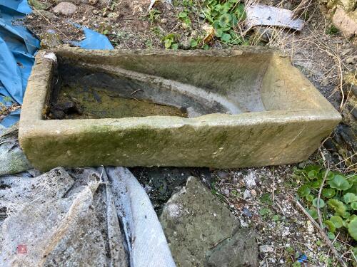32'' X 16'' X 7'' SANDSTONE TROUGH