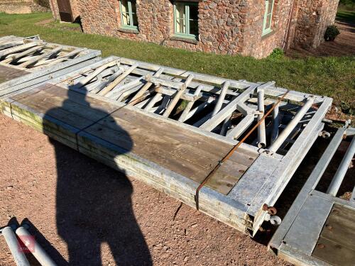 3 X 2.5M LONG CATTLE FEED BARRIER GATES