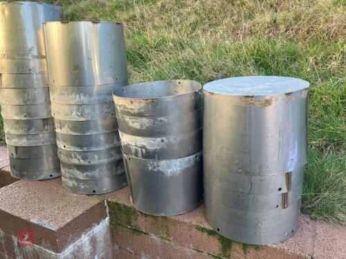 27 STAINLESS STEEL MINERAL BUCKETS