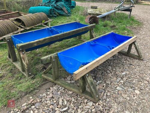 HOMEMADE FEED TROUGHS