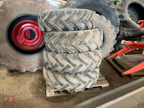 4 ALLIANCE 15 3/80-24 TELEHANDLER TYRES