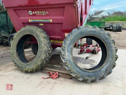 PAIR OF 16.9 R38 TYRES