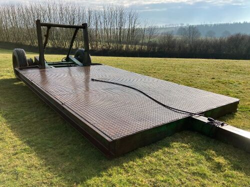 14' HYDRAULIC LOW LOADER TRAILER