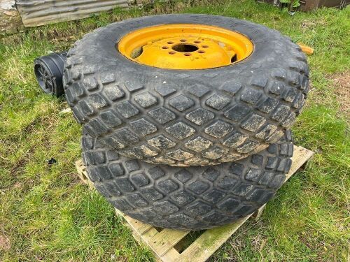 PAIR OF 14.9-24 TURF TYRES