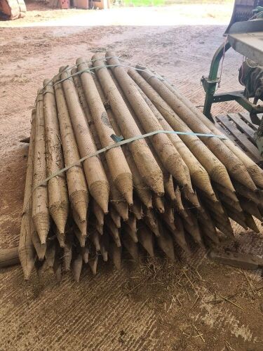 NEW WOODEN FENCE POST STAKES