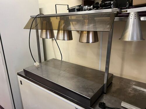 4 FOOD WARMING HEAT LAMP STANDS