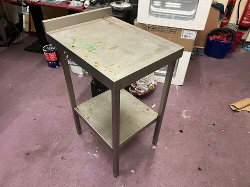 SMALL STAINLESS STEEL WORK TABLE/BENCH