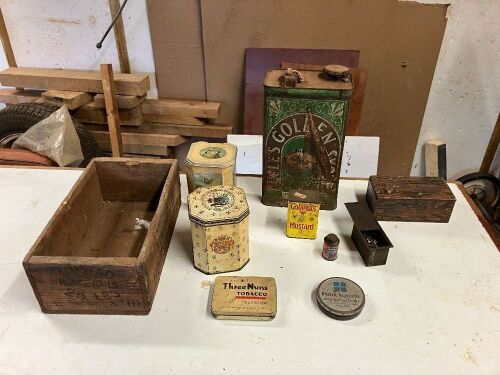 VINTAGE HOUSEHOLD TINS