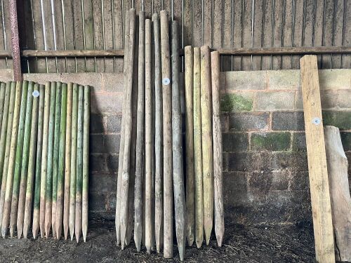 16 MIXED WOODEN STAKES (44)