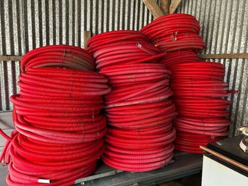 25 ROLLS OF INSULATED ALKATHENE PIPE