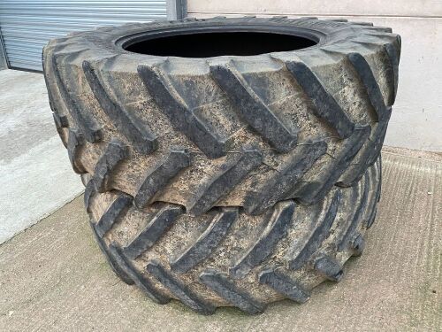 PAIR OF TRELLEBORG 620/70/R42 TYRES