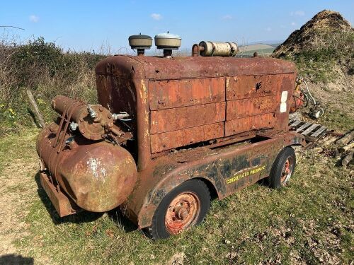 LARGE TRAILED AIR COMPRESSOR