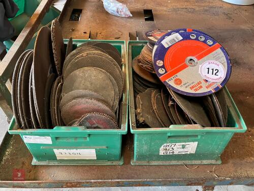 2 BOXES OF ANGLE GRINDER BLADES
