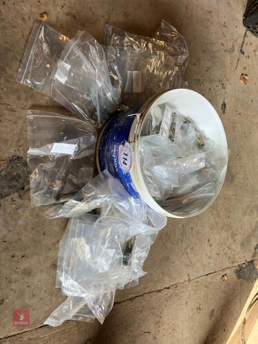 BUCKET OF RAWL/SHIELD EXPANSION BOLTS