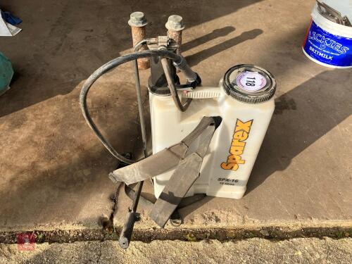 SPAREX KNAP SACK SPRAYER