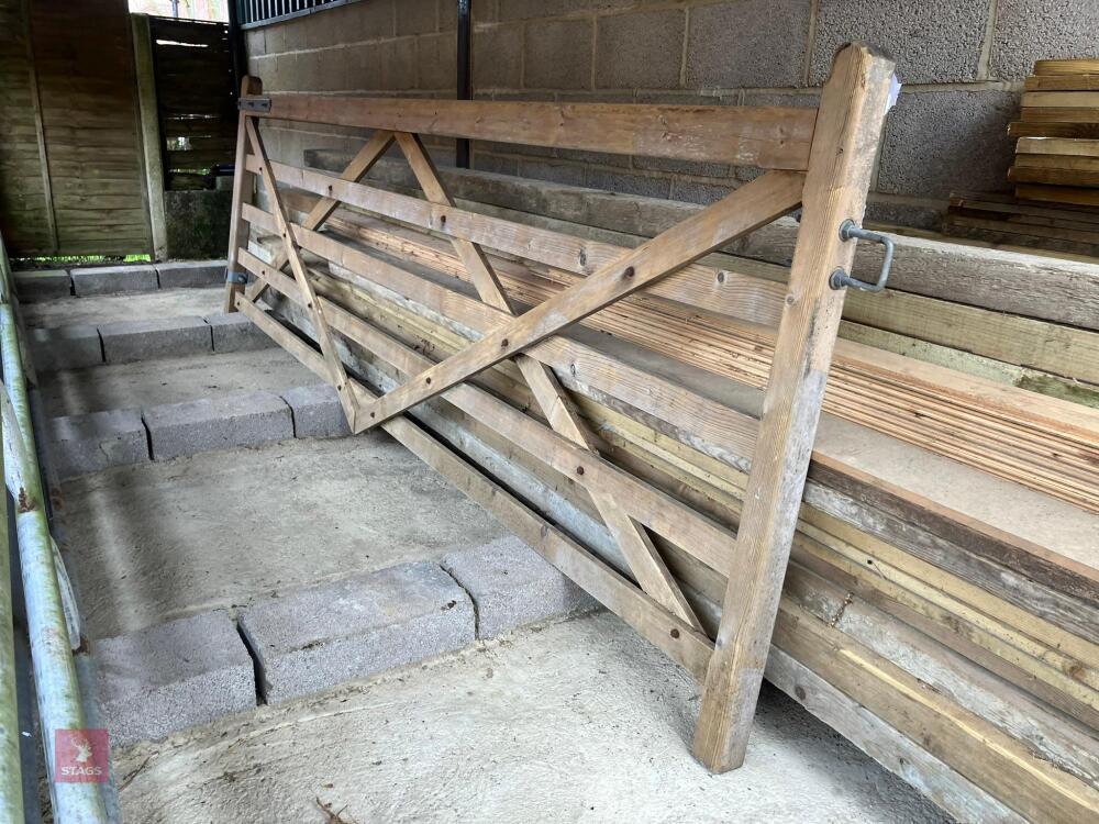 1 X 12' WOODEN DIAMOND BRACE FIELD GATE