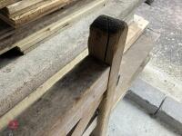 1 X 12' WOODEN DIAMOND BRACE FIELD GATE - 5