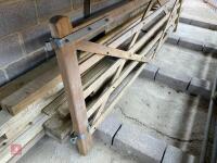 1 X 12' WOODEN DIAMOND BRACE FIELD GATE - 8