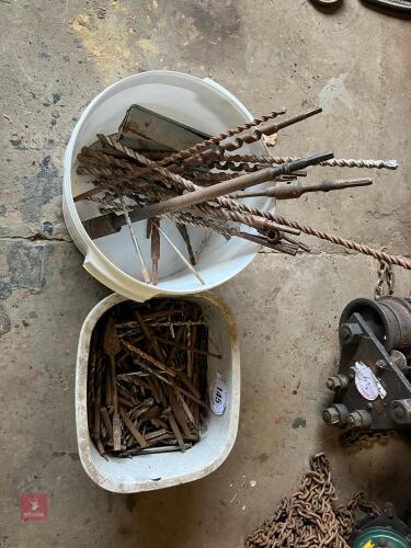 2 X TUBS OF VARIOUS DRILL BITS