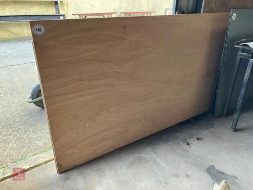 2 X SHEETS OF 12MM PLYWOOD