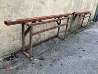 2 X HEAVY DUTY METAL TRESTLES - 3