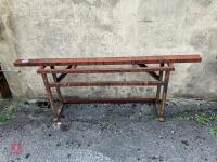 2 X HEAVY DUTY METAL TRESTLES - 6