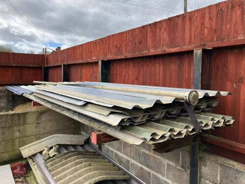 LARGE QTY OF BOX PROFILE ROOFING SHEETS