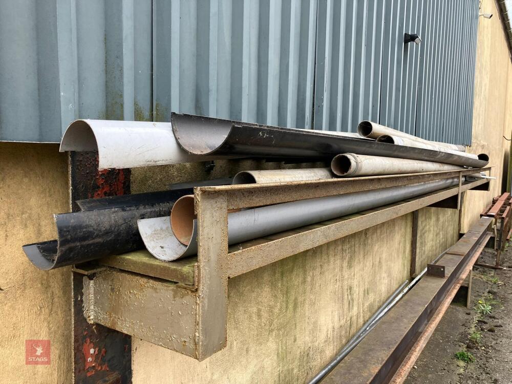 LARGE QTY OF VARIOUS SIZE GUTTERING