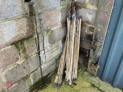 QTY OF BAMBOO DRAIN RODS