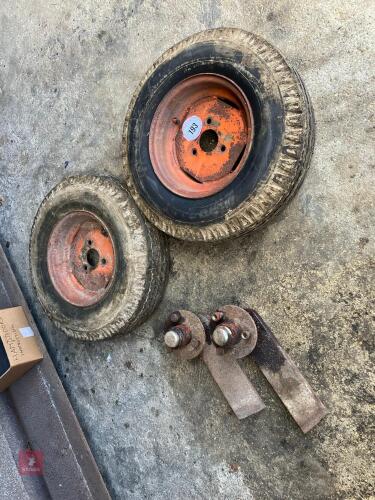 2 X 6.70-13 WHEELS AND TYRES