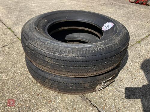 2 AVON SUPERVAN TYRES