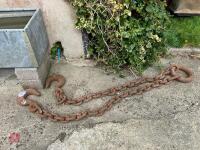 HEAVY DUTY TWIN HOOKED LIFTING CHAIN - 4