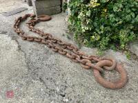 HEAVY DUTY TWIN HOOKED LIFTING CHAIN - 9