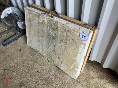 2 X WALL PAPER TABLES