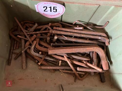 TUB OF VARIOUS KEYS