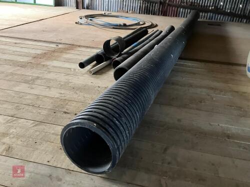 QTY OF VARIOUS DRAINAGE AND EARTH PIPES