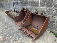 3 X CATTERPILLER DIGGER BRACKETS